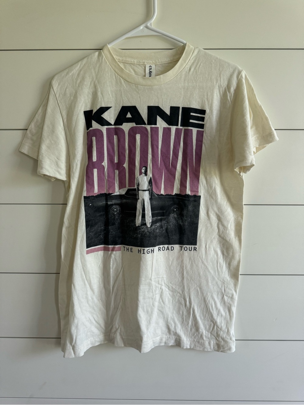 Kane Brown The High Road Tour Graphic Tee - White & Purple
